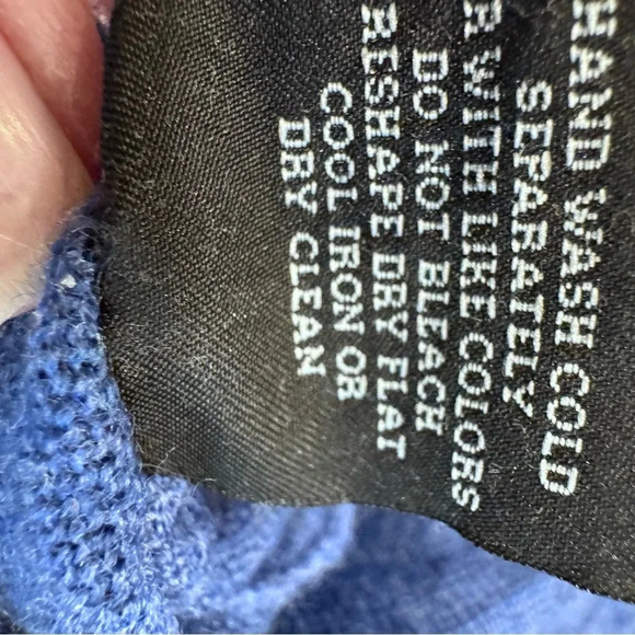 Mario Gilberti Italy Blue Merino Wool 1/4 Zip Men's Sweater Pullover Size:M - Picture 5 of 9